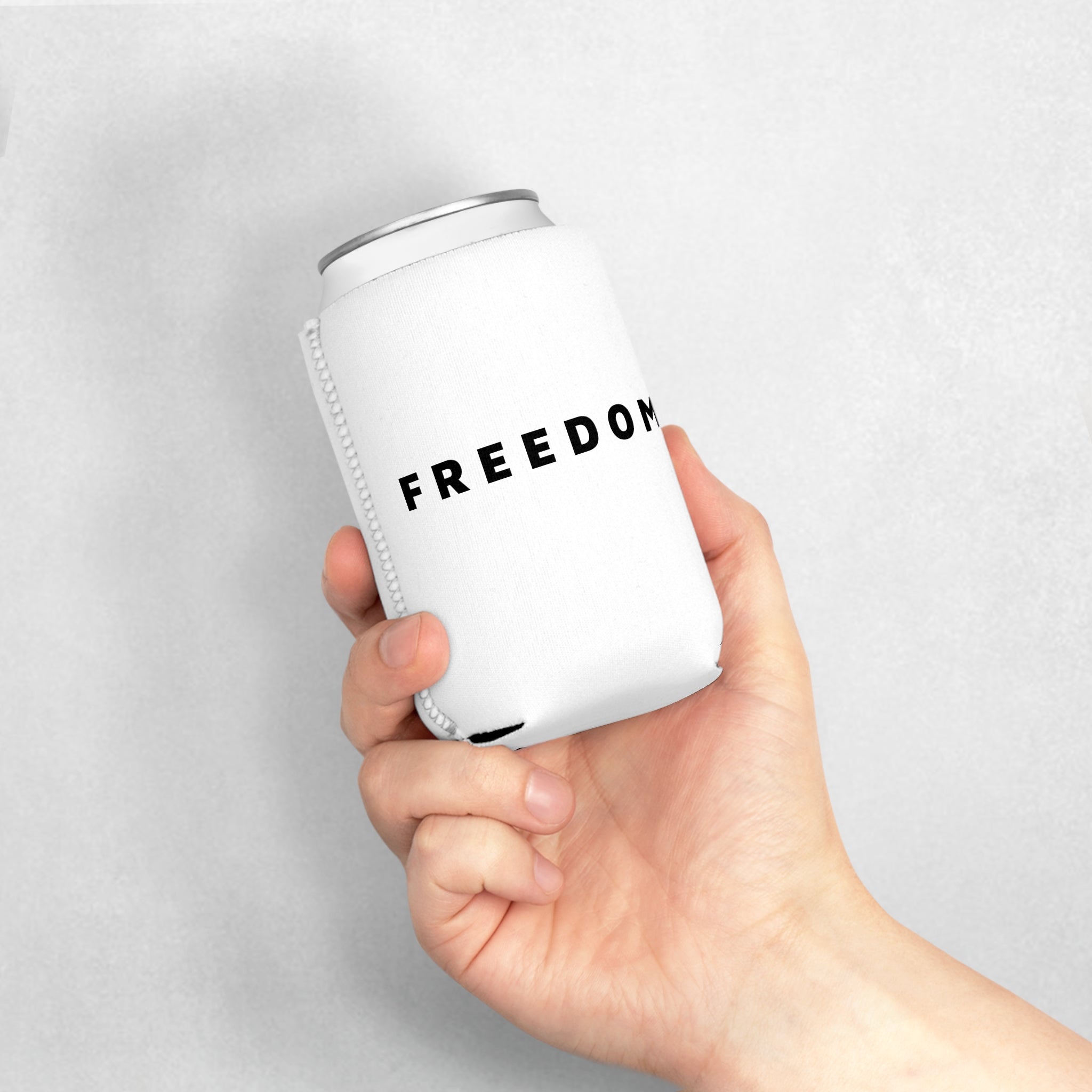 Freedom Can Cooler Sleeve | Personalized Beer Koozie | Perfect for Parties, Outdoors, BBQs, Gifts, Celebrations