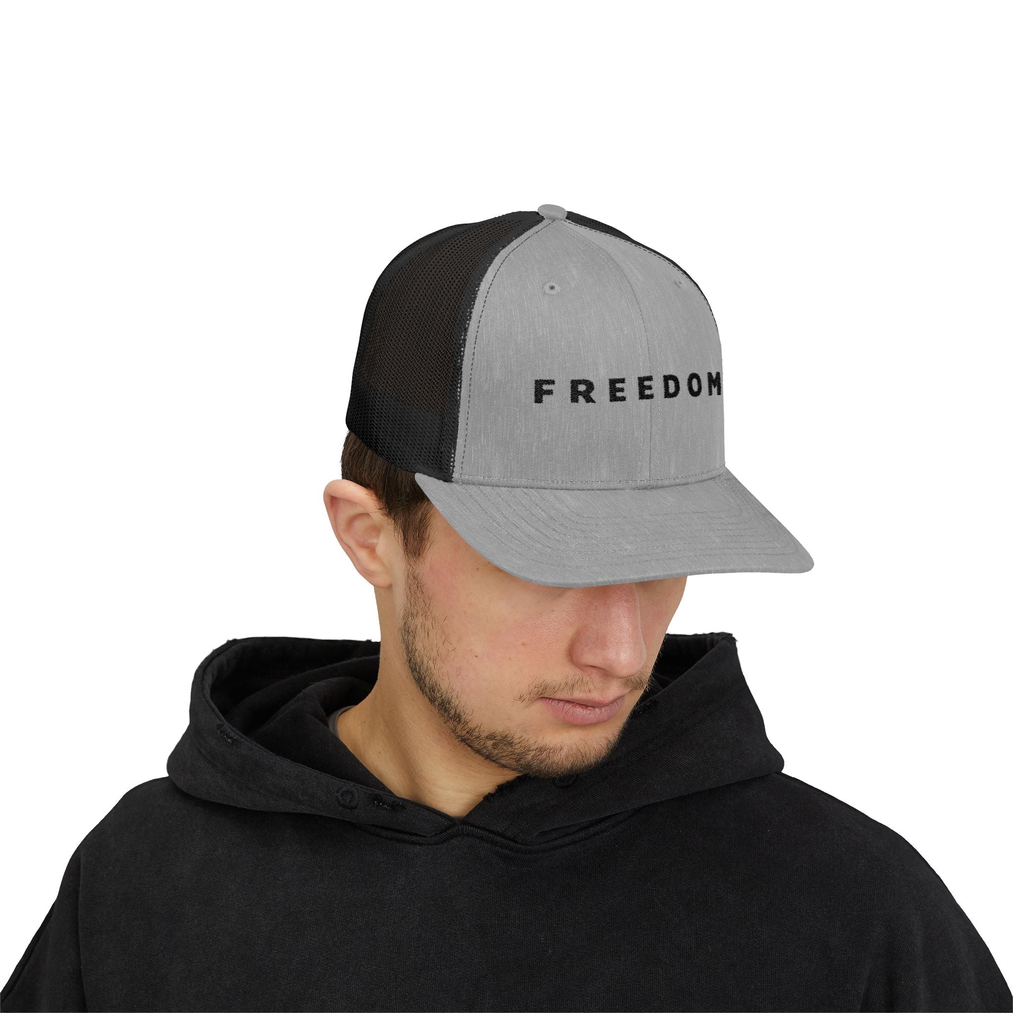 Freedom Snapback Trucker Cap, Casual Outdoors Hat, Gifts for Him and Her, Summer Accessory, Freedom Style Headwear