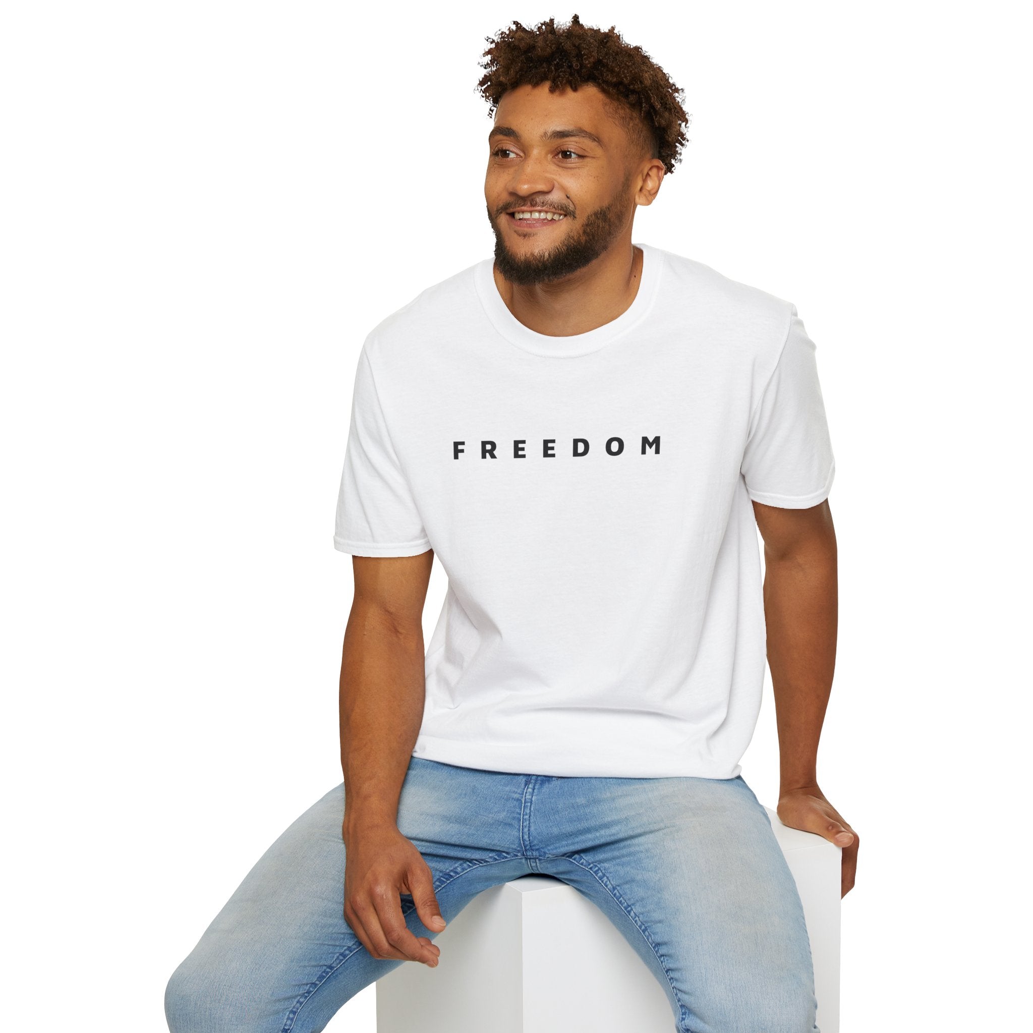 Copy of Freedom Unisex Softstyle T-Shirt - Casual Tee, Gift for Friends, Inspirational Wear, Everyday Comfort, Unisex Apparel