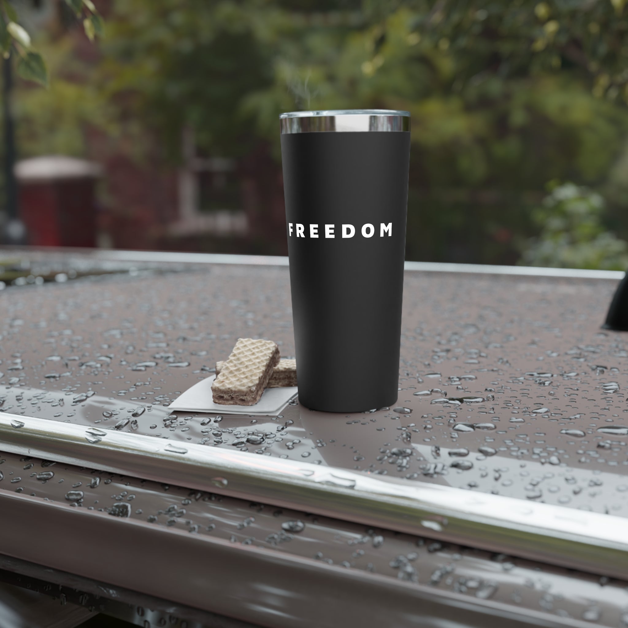 Copper Vacuum Insulated Tumbler with FREEDOM Print | Travel Mug, Stainless Steel Cup, Gift for Coffee Lovers, Eco-Friendly Drinkware, [...]