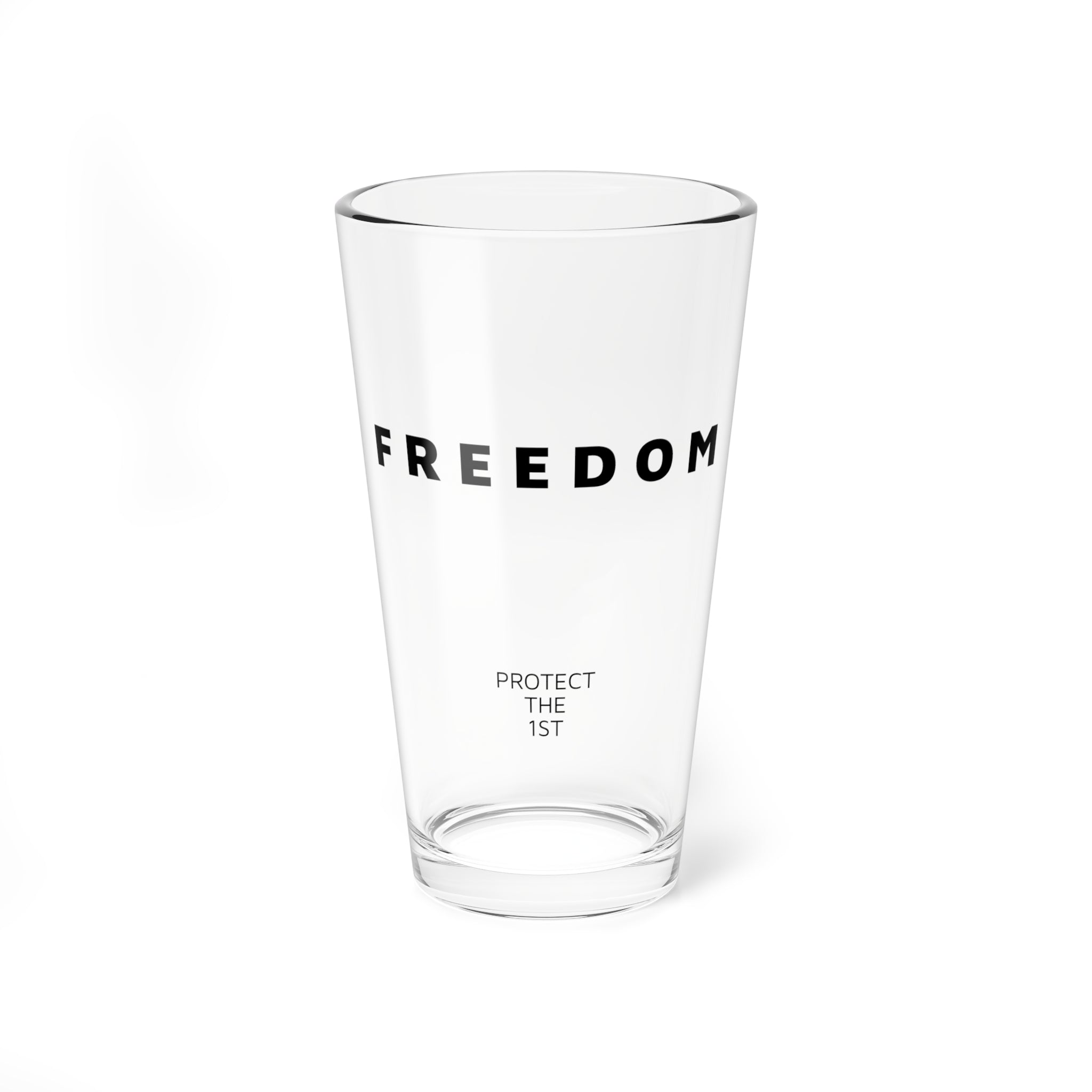 Freedom Mixing Glass, 16oz - Perfect for Cocktails, Gifts for Mixologists, Home Bartending, Entertaining, Party Decor
